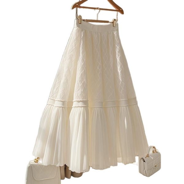 2025 new fashion temperament princess style A-line long skirt